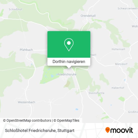 Schloßhotel Friedrichsruhe Karte