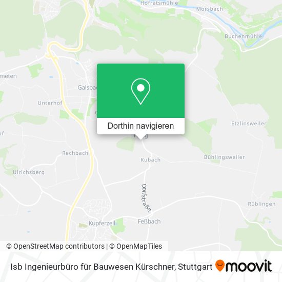 Isb Ingenieurbüro für Bauwesen Kürschner Karte