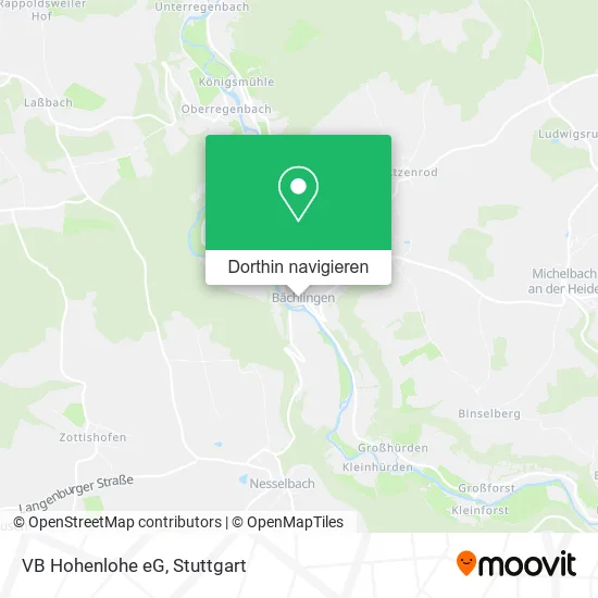 VB Hohenlohe eG Karte