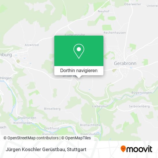 Jürgen Koschler Gerüstbau Karte