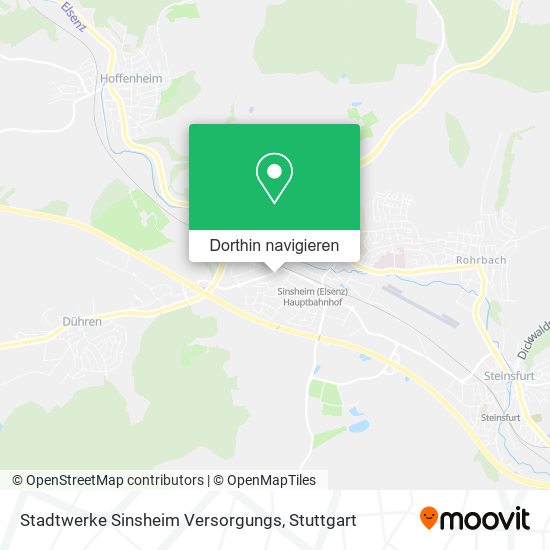 Stadtwerke Sinsheim Versorgungs Karte