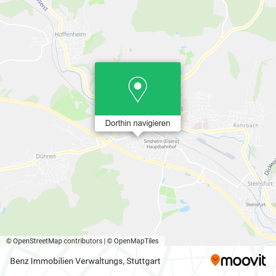 Benz Immobilien Verwaltungs Karte