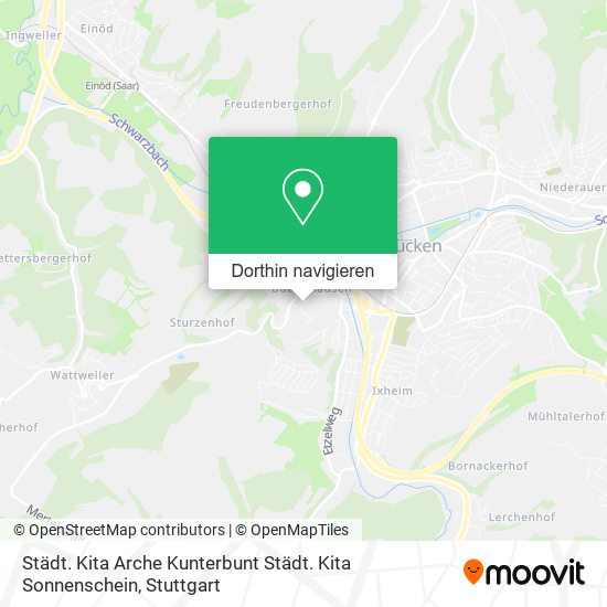 Städt. Kita Arche Kunterbunt Städt. Kita Sonnenschein Karte