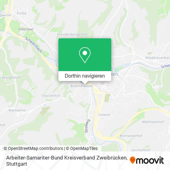 Arbeiter-Samariter-Bund Kreisverband Zweibrücken Karte
