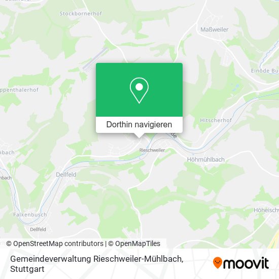 Gemeindeverwaltung Rieschweiler-Mühlbach Karte