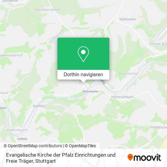 Evangelische Kirche der Pfalz Einrichtungen und Freie Träger Karte