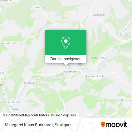 Metzgerei Klaus Burkhardt Karte