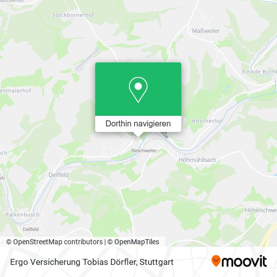 Ergo Versicherung Tobias Dörfler Karte