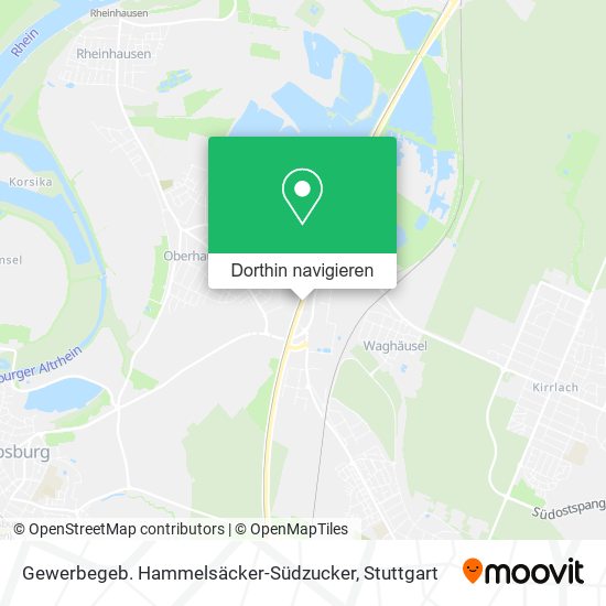 Gewerbegeb. Hammelsäcker-Südzucker Karte