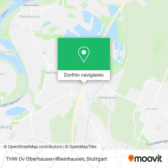THW Ov Oberhausen-Rheinhausen Karte