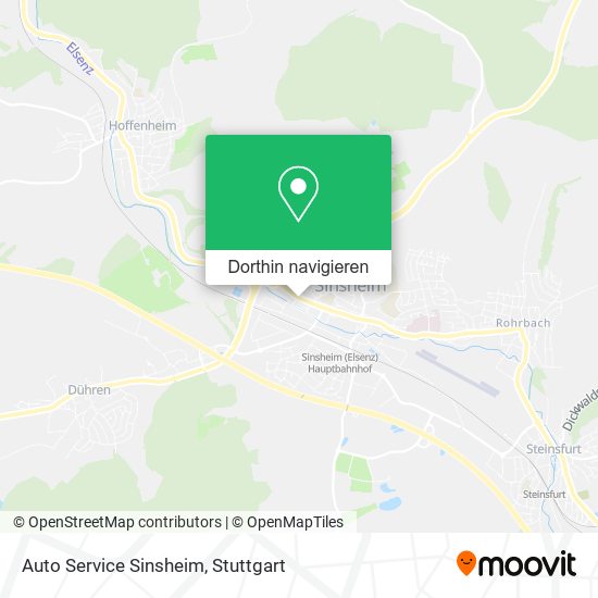 Auto Service Sinsheim Karte