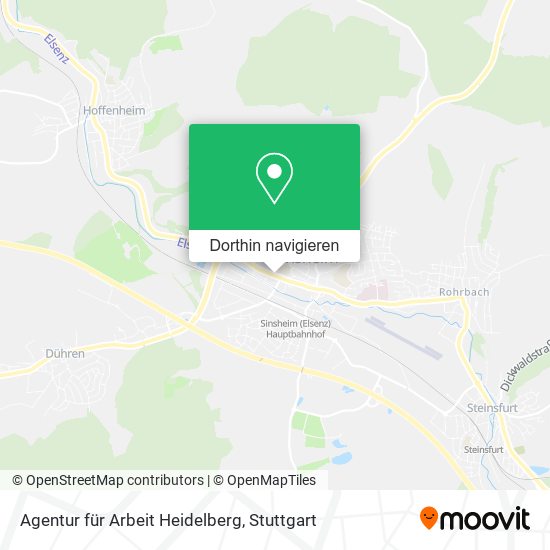 Agentur für Arbeit Heidelberg Karte
