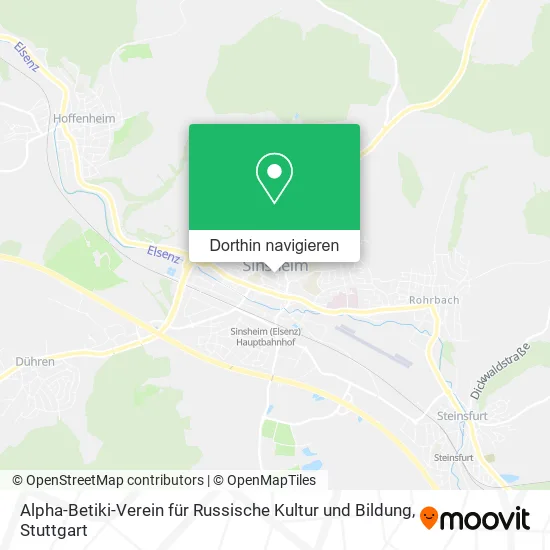 Alpha-Betiki-Verein für Russische Kultur und Bildung Karte