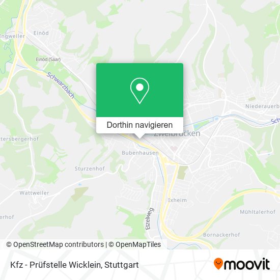 Kfz - Prüfstelle Wicklein Karte