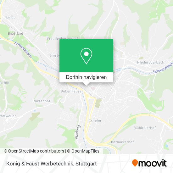 König & Faust Werbetechnik Karte
