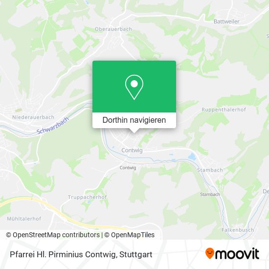 Pfarrei Hl. Pirminius Contwig Karte