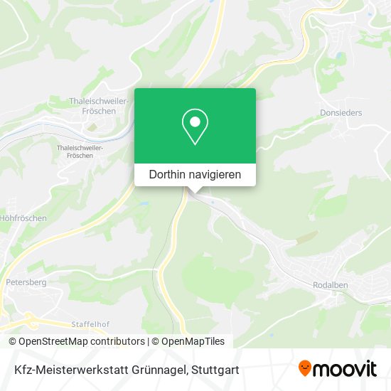 Kfz-Meisterwerkstatt Grünnagel Karte