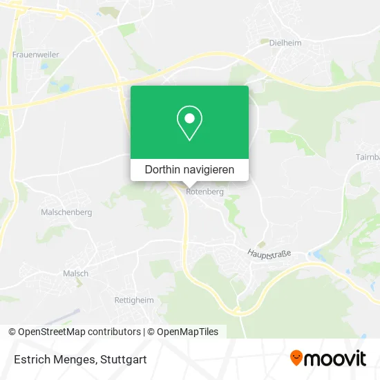 Estrich Menges Karte