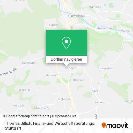 Thomas Jillich, Finanz- und Wirtschaftsberatungs Karte