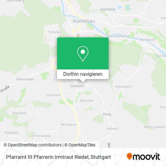 Pfarramt III Pfarrerin Irmtraut Riedel Karte