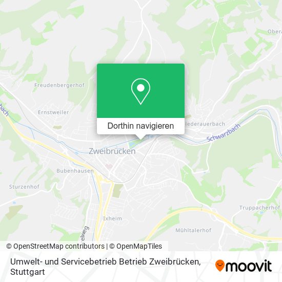 Umwelt- und Servicebetrieb Betrieb Zweibrücken Karte