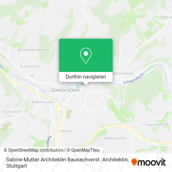 Sabine Mutter Architektin Bausachverst. Architektin Karte