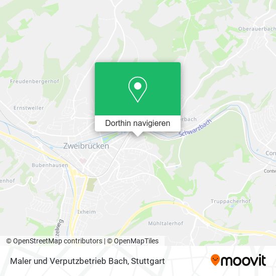 Maler und Verputzbetrieb Bach Karte