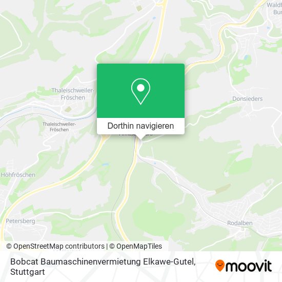 Bobcat Baumaschinenvermietung Elkawe-Gutel Karte
