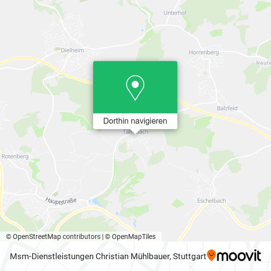 Msm-Dienstleistungen Christian Mühlbauer Karte