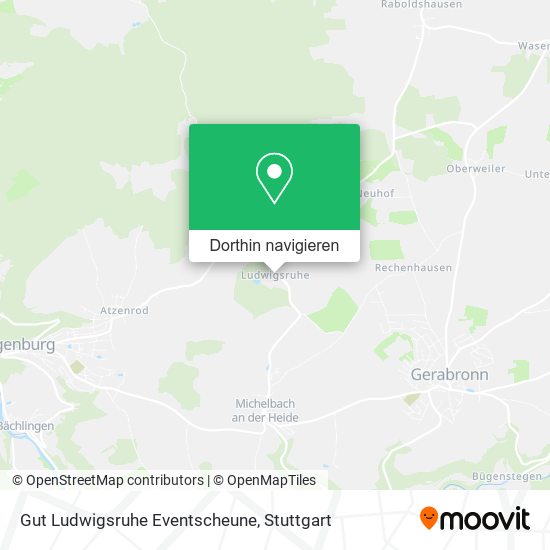 Gut Ludwigsruhe Eventscheune Karte