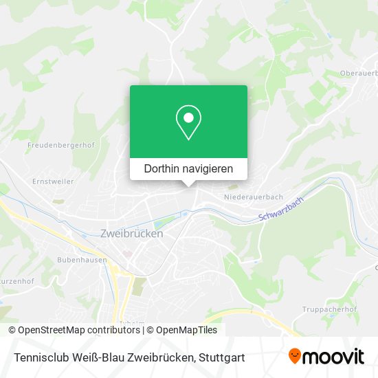 Tennisclub Weiß-Blau Zweibrücken Karte