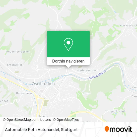 Automobile Roth Autohandel Karte