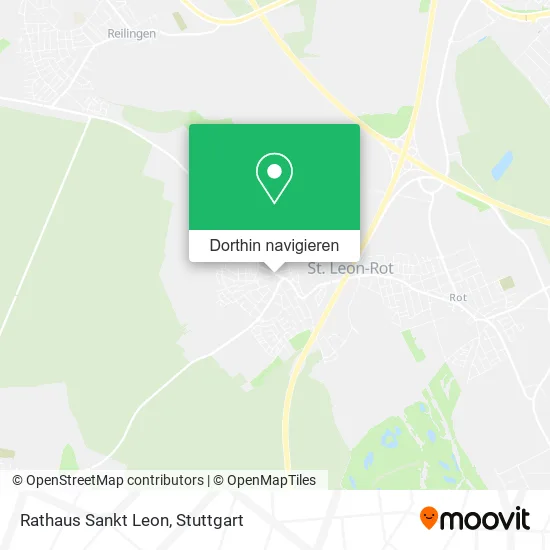Rathaus Sankt Leon Karte