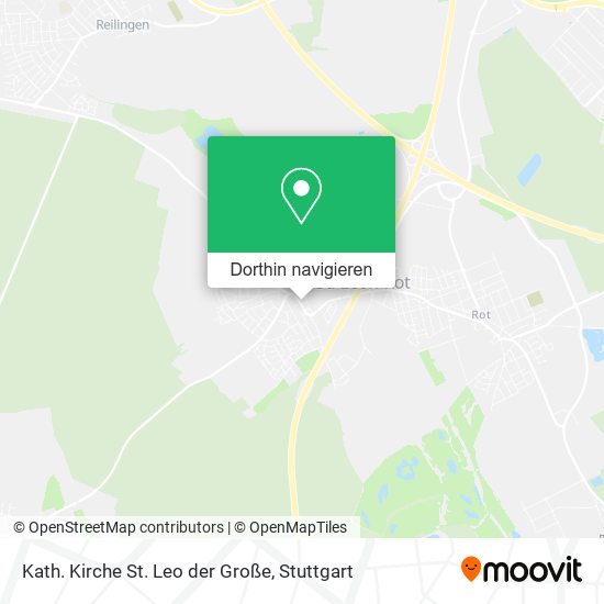 Kath. Kirche St. Leo der Große Karte