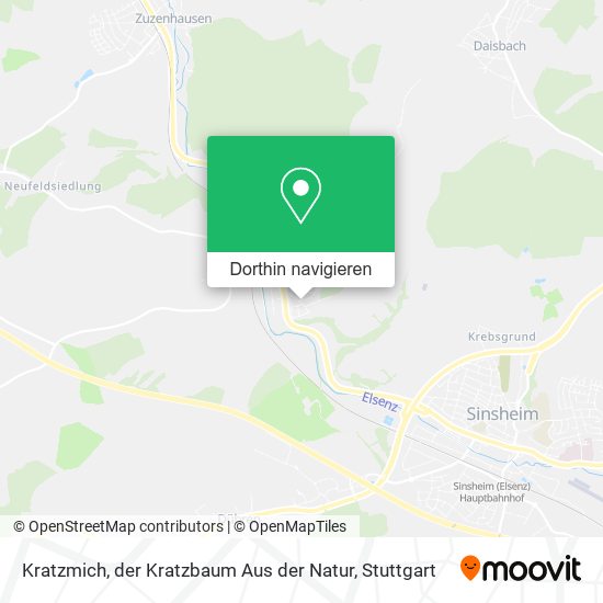 Kratzmich, der Kratzbaum Aus der Natur Karte