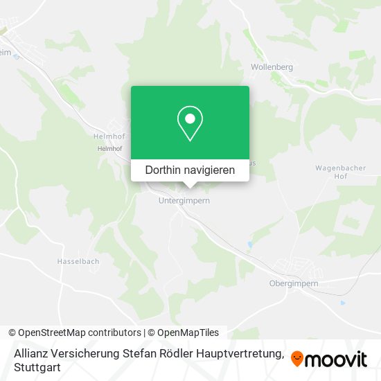 Allianz Versicherung Stefan Rödler Hauptvertretung Karte