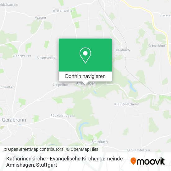 Katharinenkirche - Evangelische Kirchengemeinde Amlishagen Karte