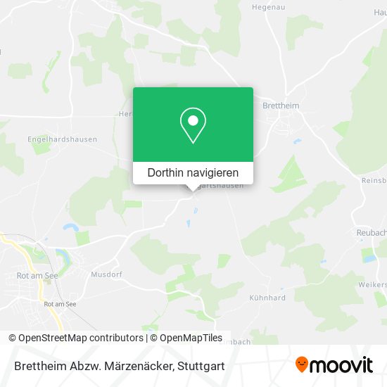Brettheim Abzw. Märzenäcker Karte