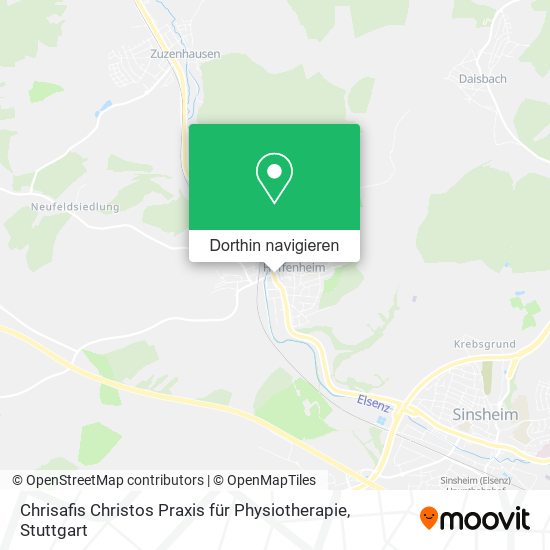 Chrisafis Christos Praxis für Physiotherapie Karte