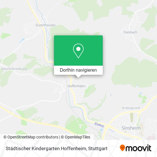 Städtischer Kindergarten Hoffenheim Karte
