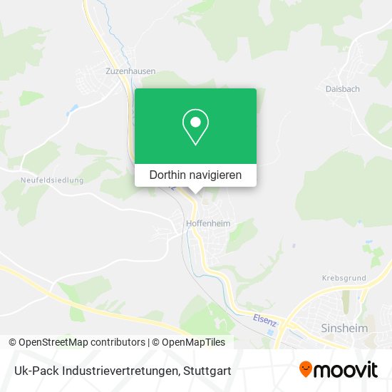 Uk-Pack Industrievertretungen Karte
