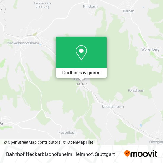 Bahnhof Neckarbischofsheim Helmhof Karte