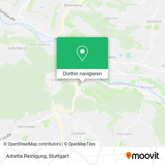 Adretta Reinigung Karte