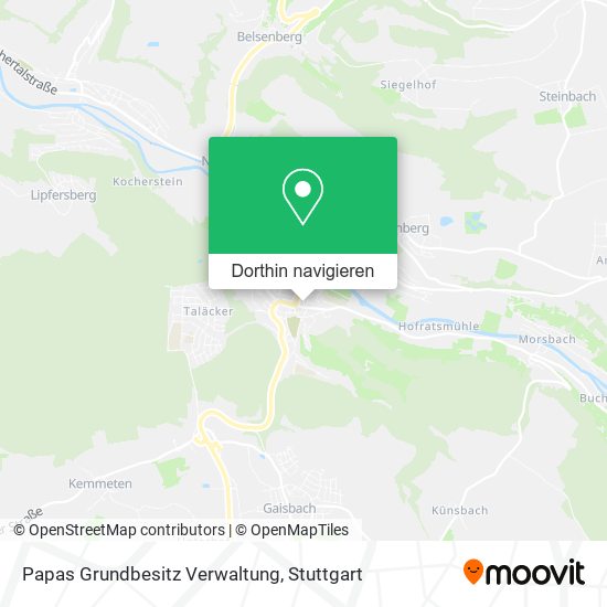Papas Grundbesitz Verwaltung Karte