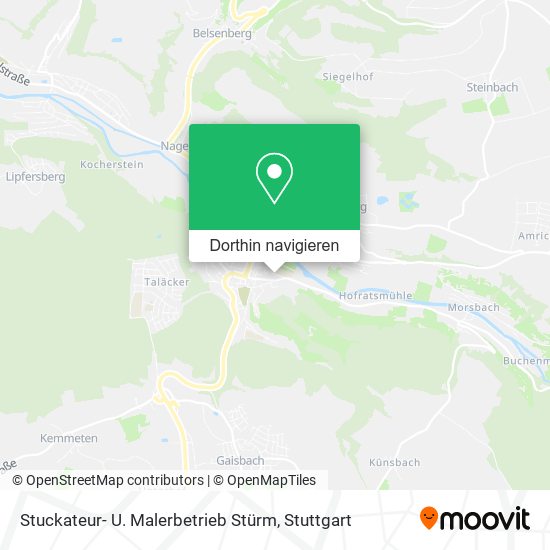 Stuckateur- U. Malerbetrieb Stürm Karte