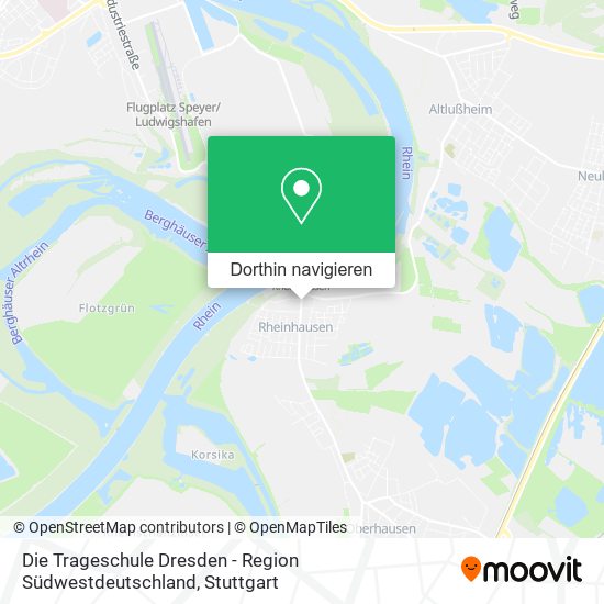 Die Trageschule Dresden - Region Südwestdeutschland Karte