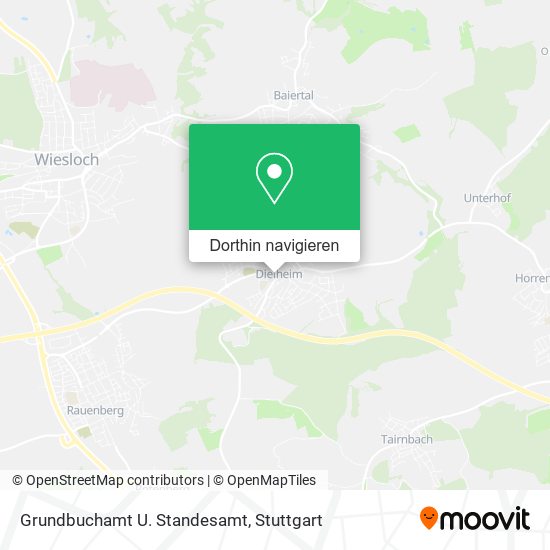 Grundbuchamt U. Standesamt Karte
