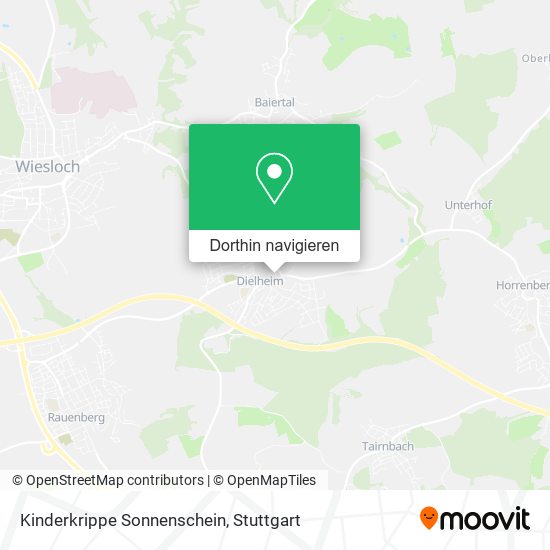 Kinderkrippe Sonnenschein Karte