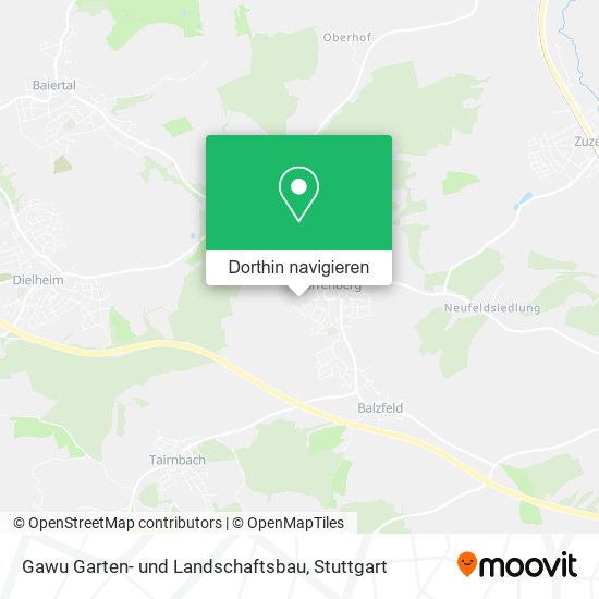 Gawu Garten- und Landschaftsbau Karte