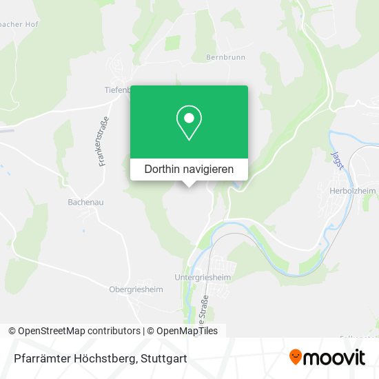 Pfarrämter Höchstberg Karte